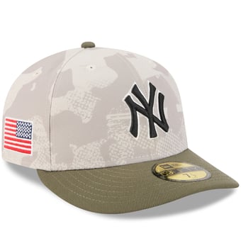 Men's New Era Light Beige/Olive New York Yankees 2025 Armed Forces Day 59FIFTY Fitted Hat