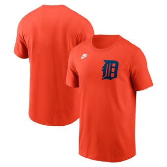 Men's Nike Orange Detroit Tigers Cooperstown Collection Logo T-Shirt