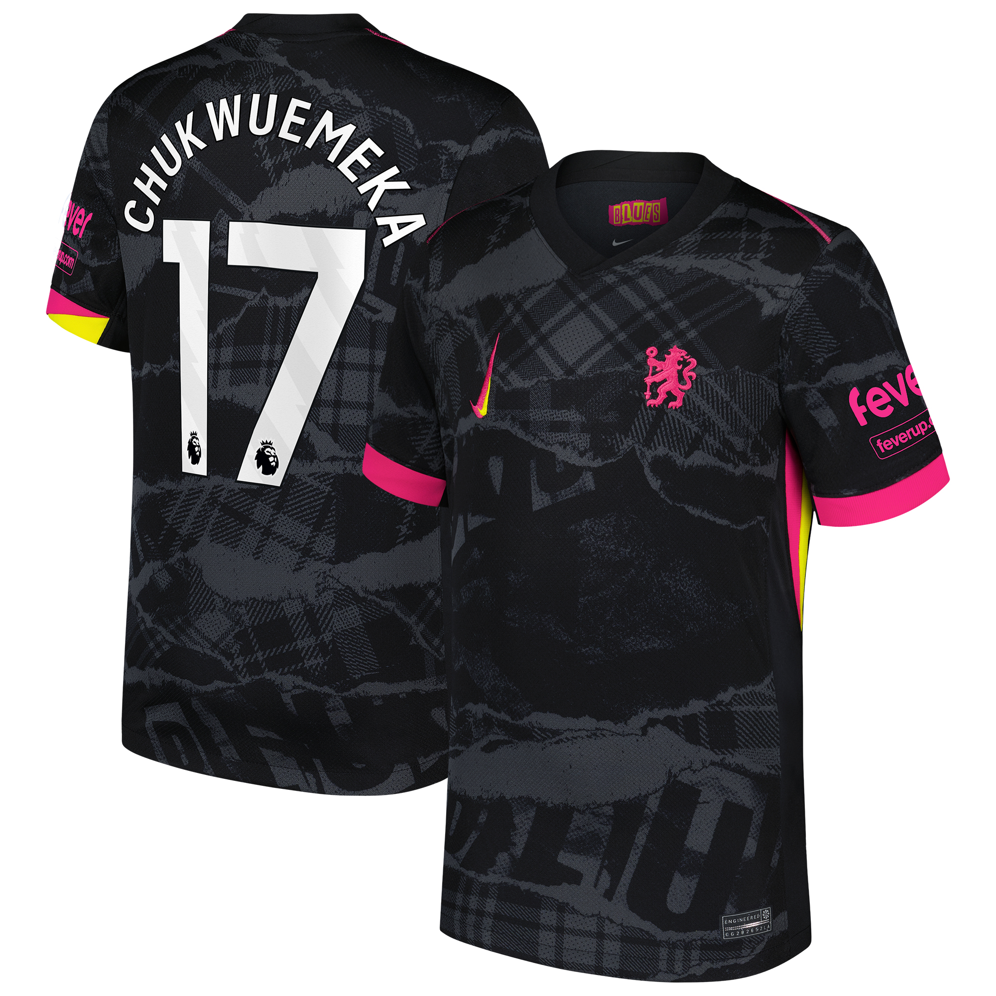 Camiseta Stadium de la tercera equipación del Chelsea 2024-25 Chukwuemeka 17