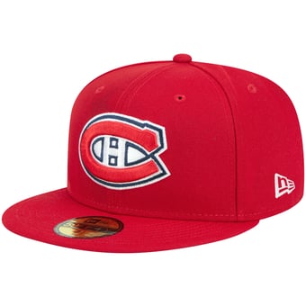 Men's New Era  Red Montreal Canadiens Core 59FIFTY Fitted Hat