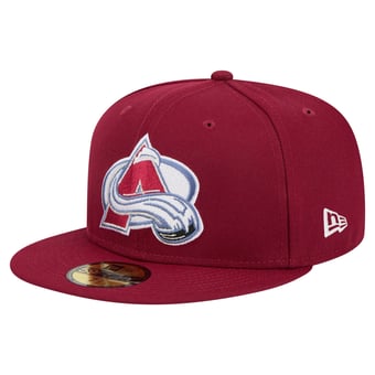 Men's New Era  Burgundy Colorado Avalanche Core 59FIFTY Fitted Hat