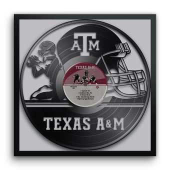 Texas A&M Aggies Framed 13" x 13" Vinyl Record Art Print