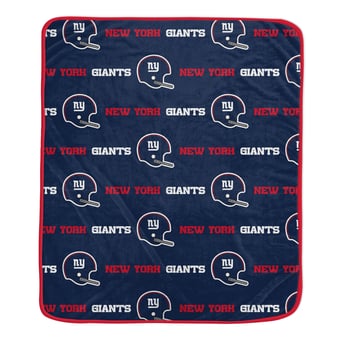 "Pegasus New York Giants 60"" x 72"" Repeat Helmet Wordmark Ultra Soft Blanket"