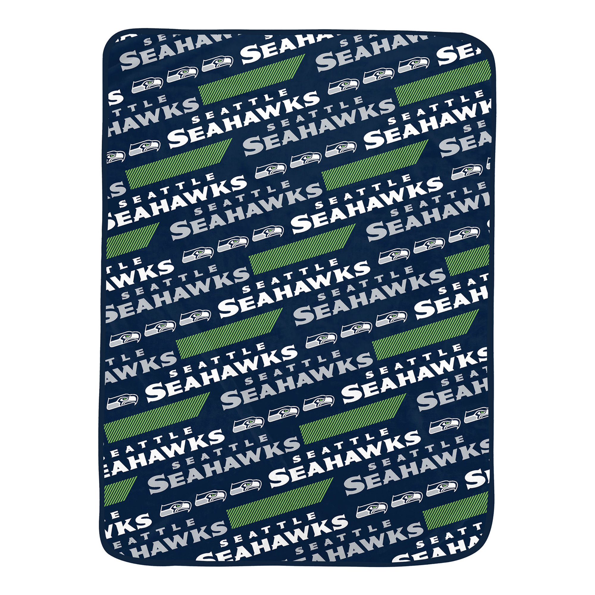 Pegasus Seattle Seahawks 60" x 72" Slanted Half-Stripe Wordmark Ultra Soft Blanket