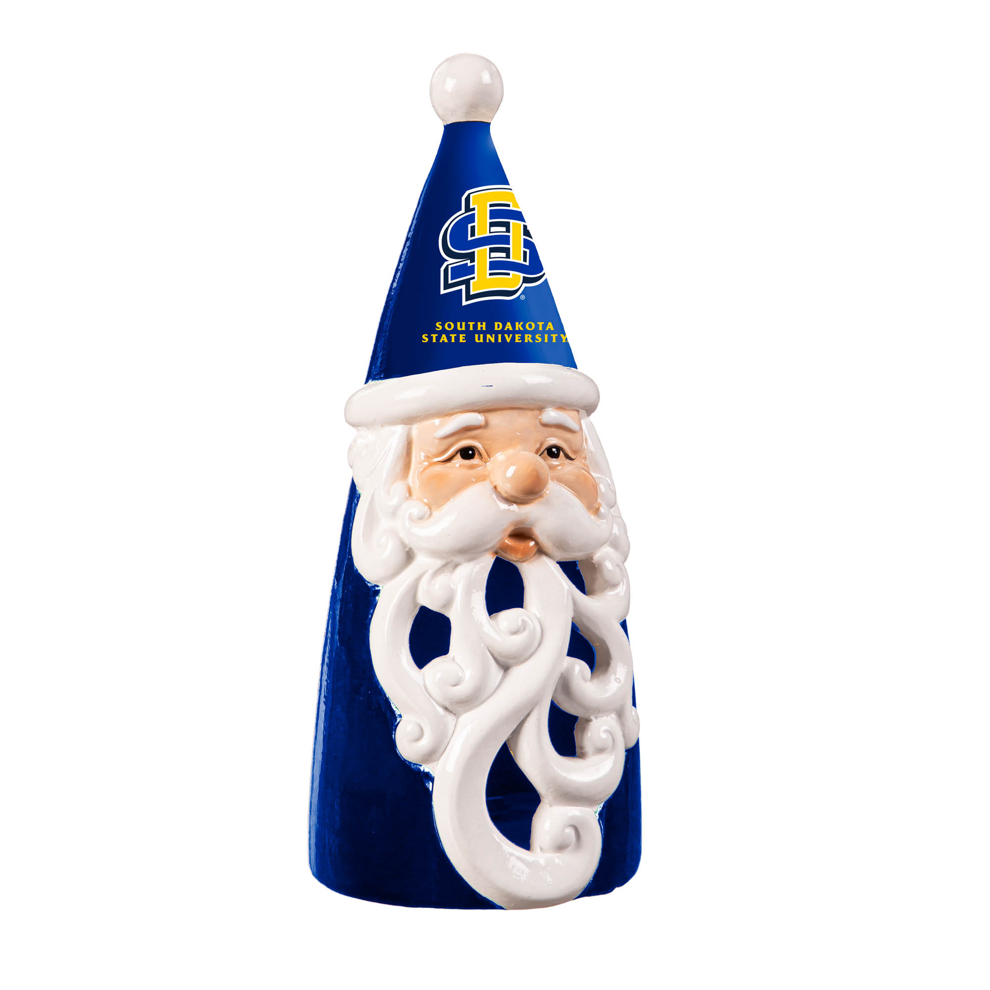 South Dakota State Jackrabbits 8" LED Santa Statue