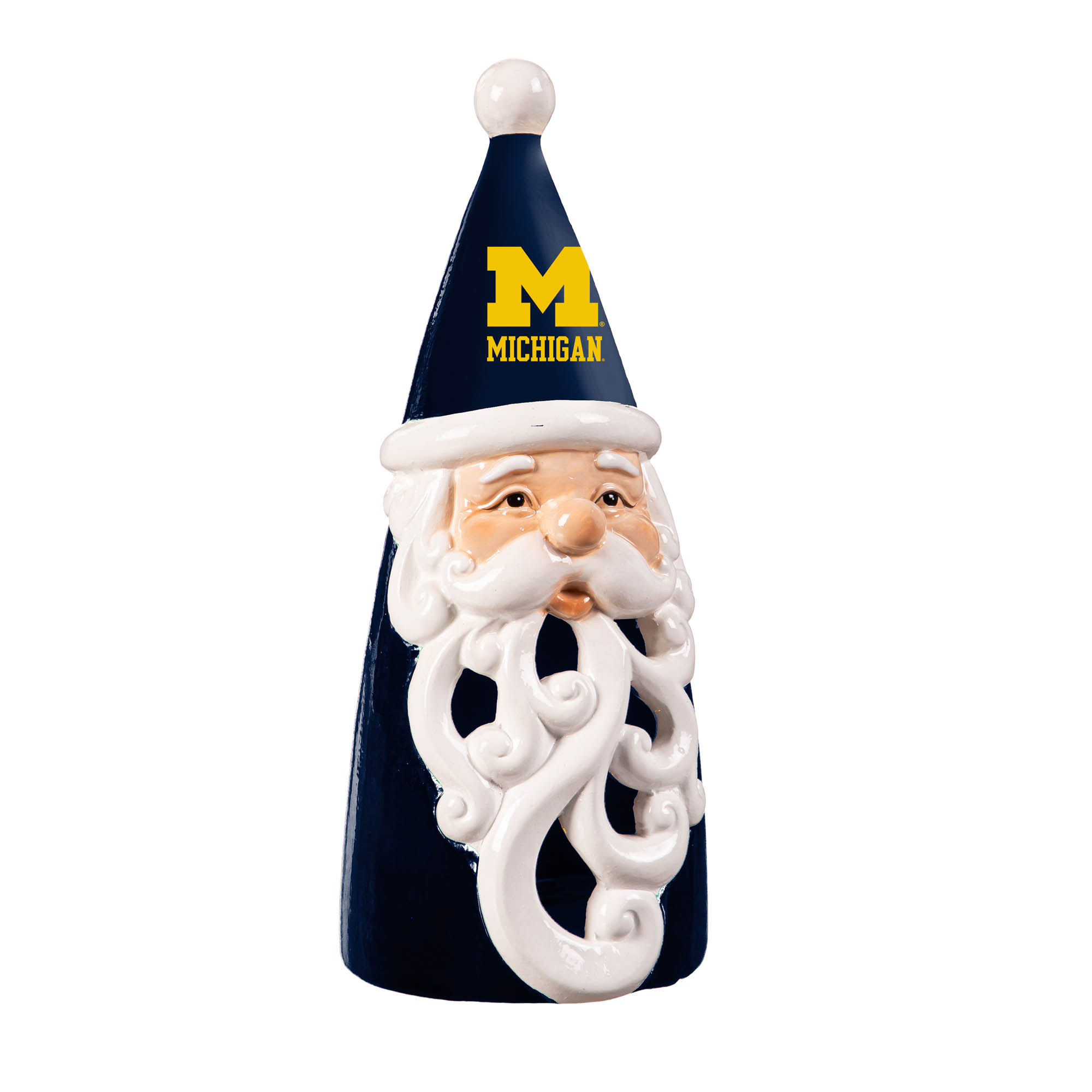 Michigan Wolverines 8" LED Santa Statue
