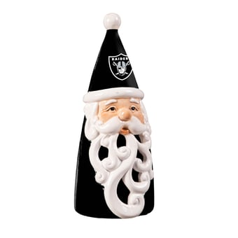 "Las Vegas Raiders 8"" LED Santa Statue"