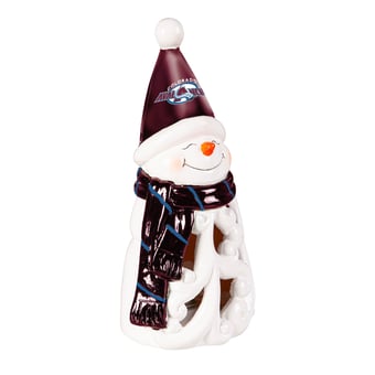 "Colorado Avalanche LED 8"" Snowman Lit Garden Statue"