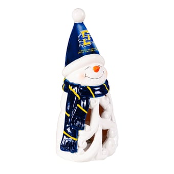 South Dakota State Jackrabbits LED 8" Snowman Lit Garden Statue
