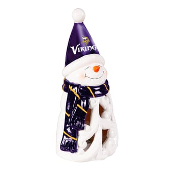 Minnesota Vikings LED 8" Snowman Lit Garden Statue