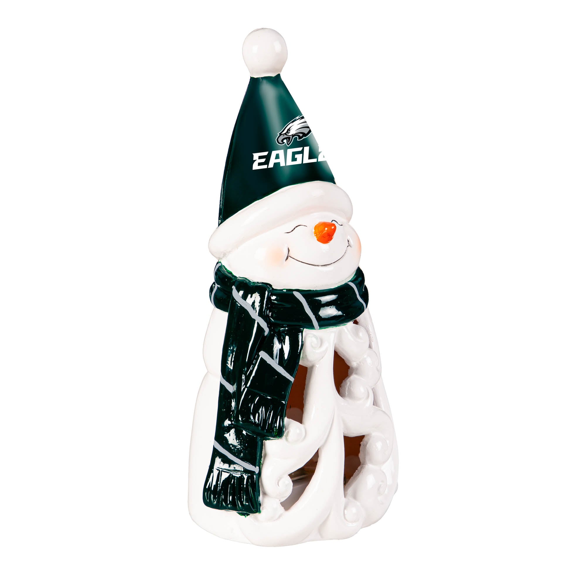 Philadelphia Eagles LED 8" Snowman Lit Garden Statue