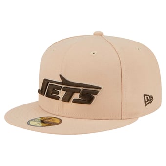 Men's New Era Tan New York Jets Candied Pecan 59FIFTY Fitted Hat