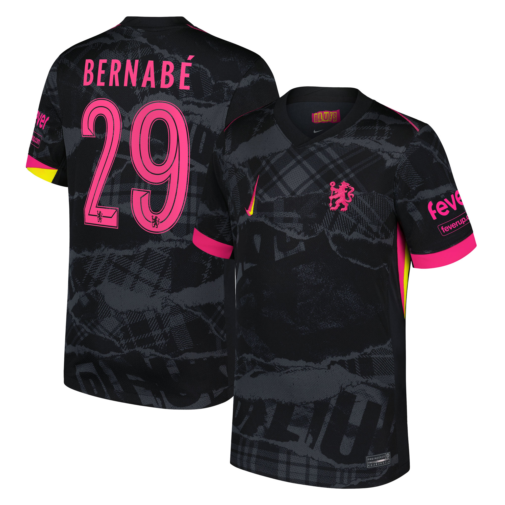 Camiseta Nike Tercera Stadium del Chelsea 2024-25 Dorsal de la Copa Bernabé 29