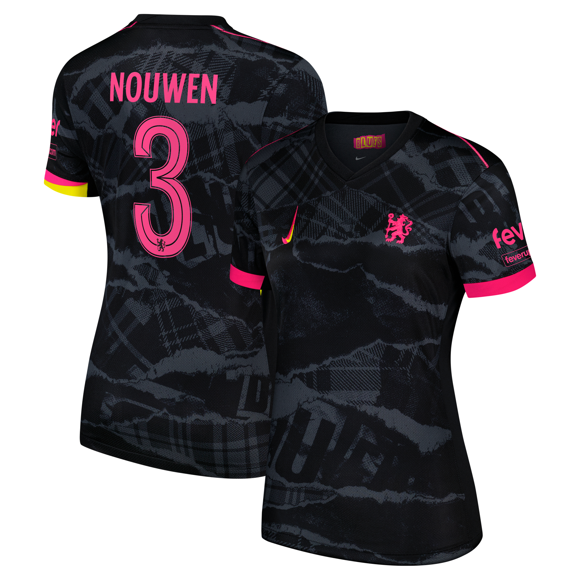 Camiseta Nike Tercera Stadium del Chelsea 2024-25 - Mujer Dorsal de la Copa Nouwen 3