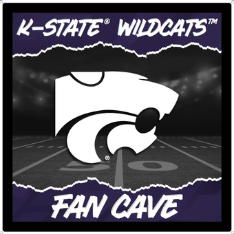 Kansas State Wildcats 23" LED Fan Cave Square-Shaped Lighted Wall Sign