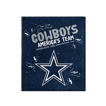 Logo Brands Dallas Cowboys 60" x 70" Plush Throw Blanket