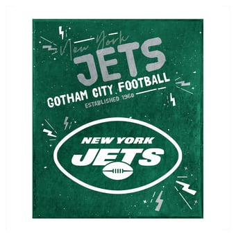 Logo Brands New York Jets 60" x 70" Plush Throw Blanket