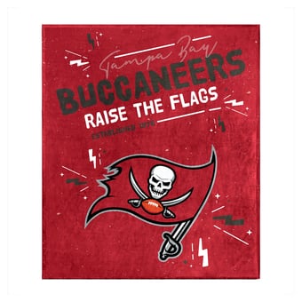 Logo Brands Tampa Bay Buccaneers 60" x 70" Plush Throw Blanket