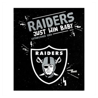 Logo Brands Las Vegas Raiders 60" x 70" Plush Throw Blanket