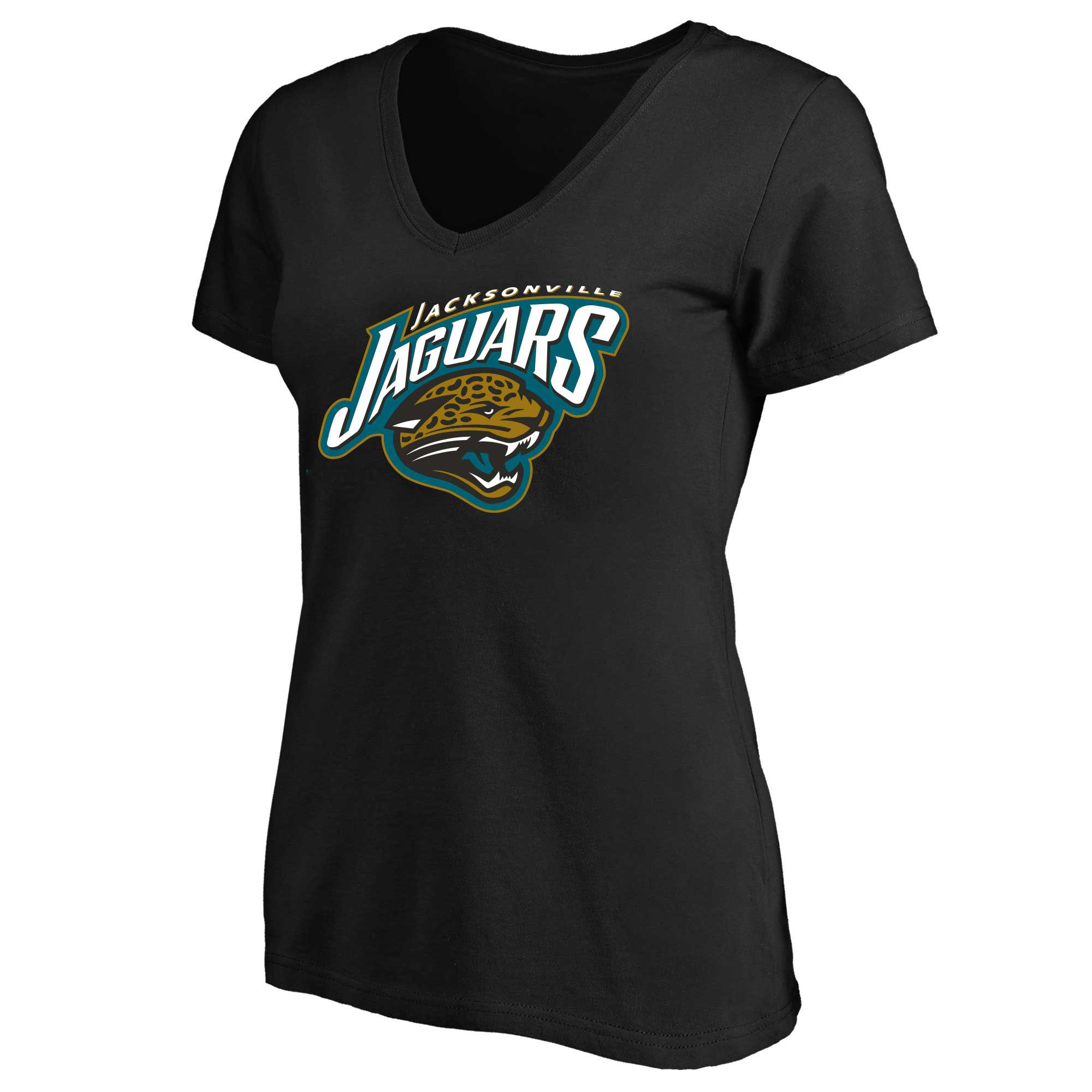 Women's Mitchell & Ness Black Jacksonville Jaguars Plus Size Classic Logo T-Shirt