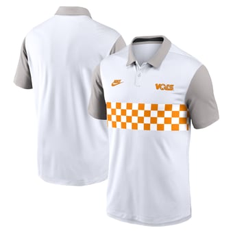 Men's Nike White/Gray Tennessee Volunteers Athletic Prep Legacy Logo Vapor Dri-FIT Polo