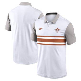 Men's Nike White/Gray Texas Longhorns Athletic Prep Legacy Logo Vapor Dri-FIT Polo