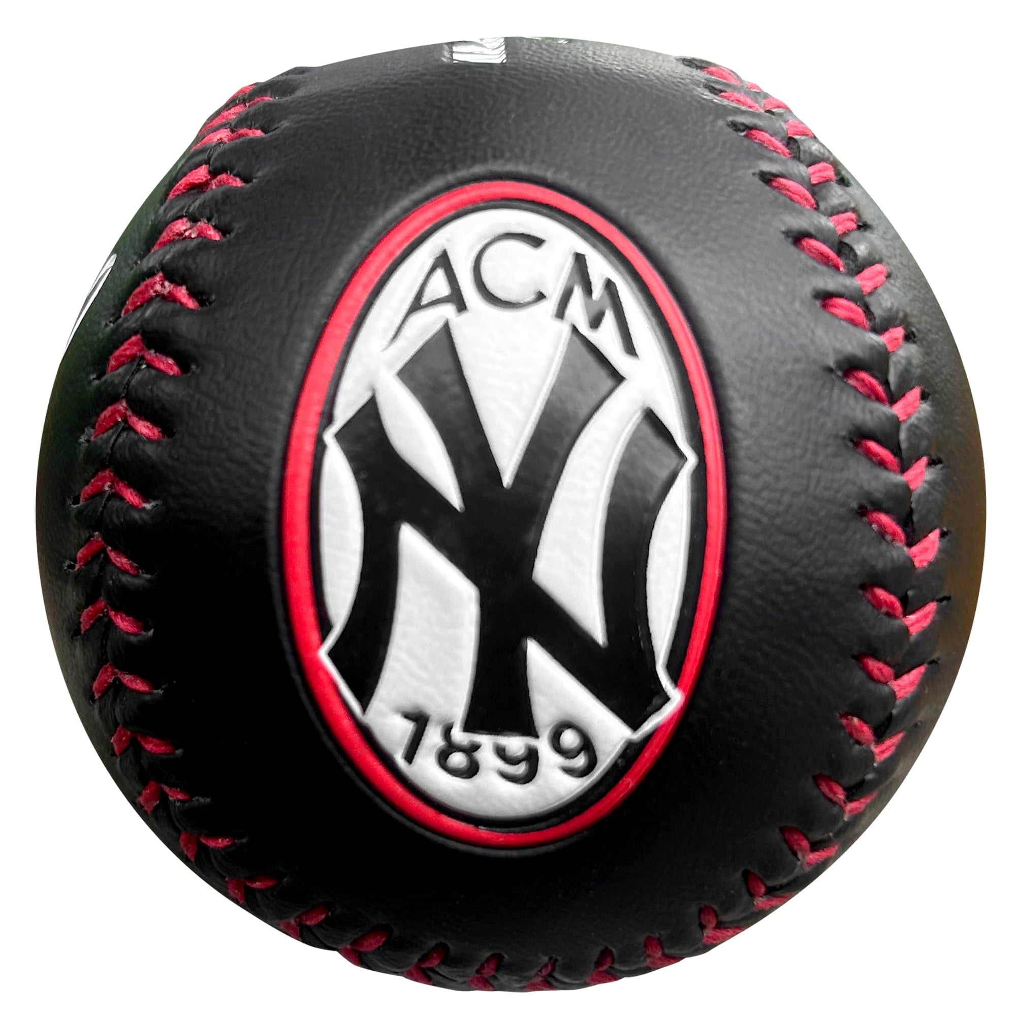 New York Yankees & AC Milan Rawlings 2024 Logo Vinyl Baseball with Case