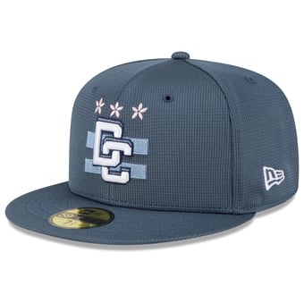 Men's New Era Blue Washington Nationals 2025 City Connect Batting Practice 59FIFTY Fitted Hat