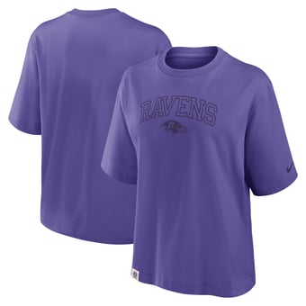 Women's Nike Purple Baltimore Ravens Glory Arch Boxy T-Shirt