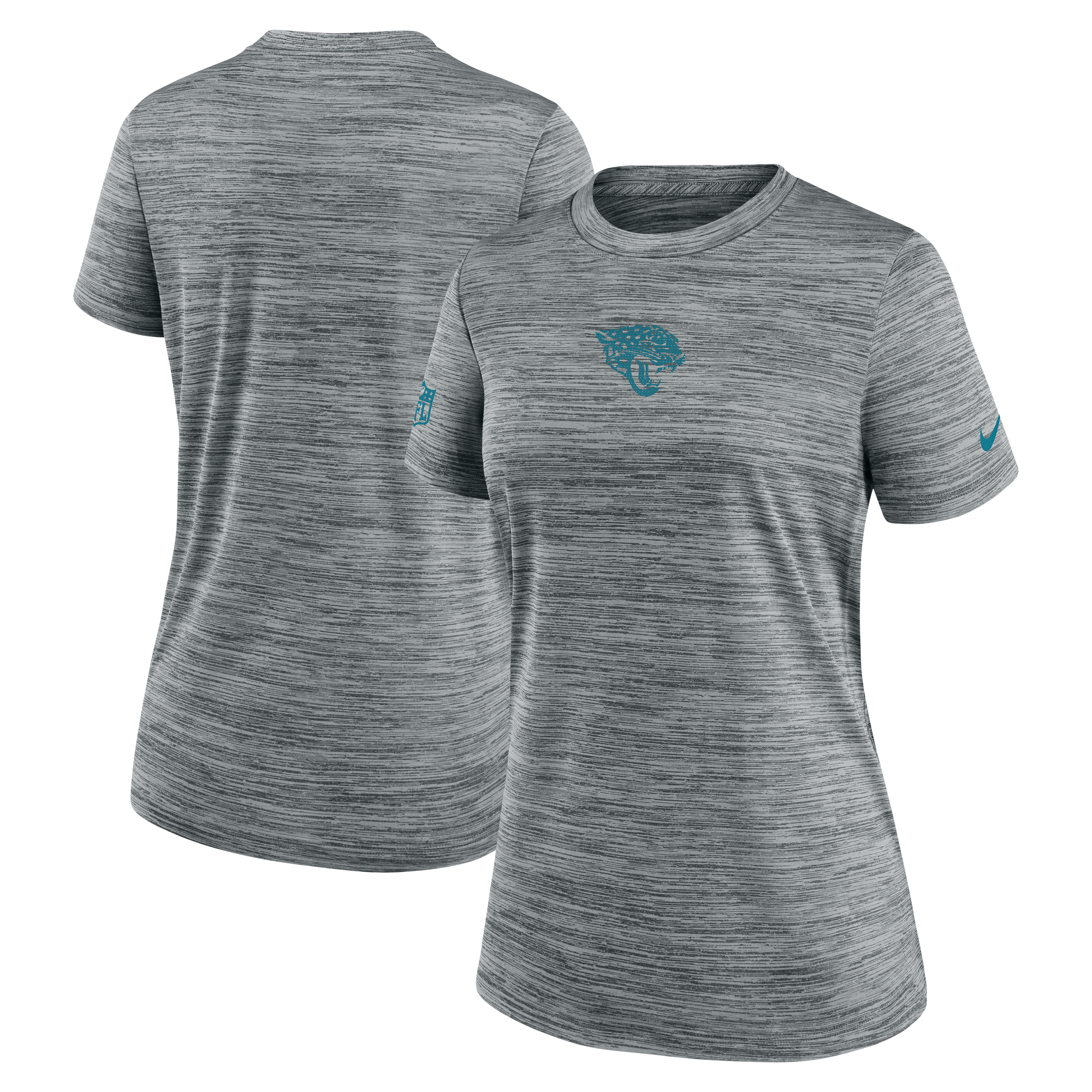 Women's Nike Gray Jacksonville Jaguars Sideline Velocity Performance T-Shirt