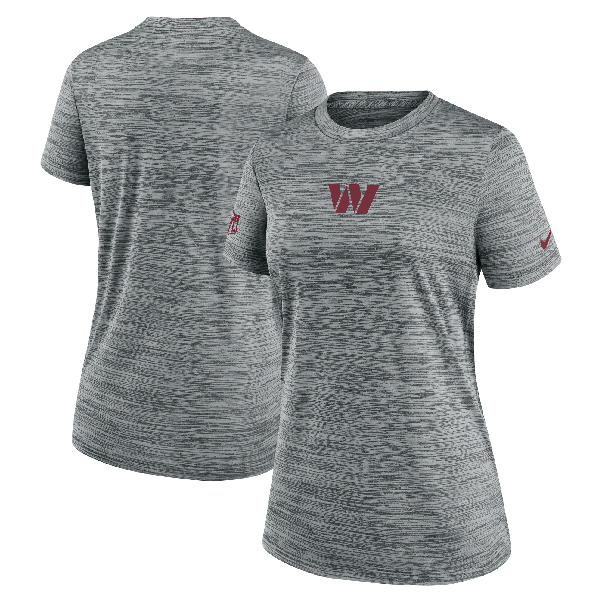 Women's Nike Gray Washington Commanders Sideline Velocity Performance T-Shirt