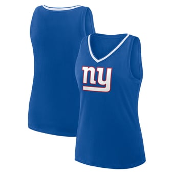 Women's Logo Athletic Royal New York Giants Stellar Win V-Neck Tank Top