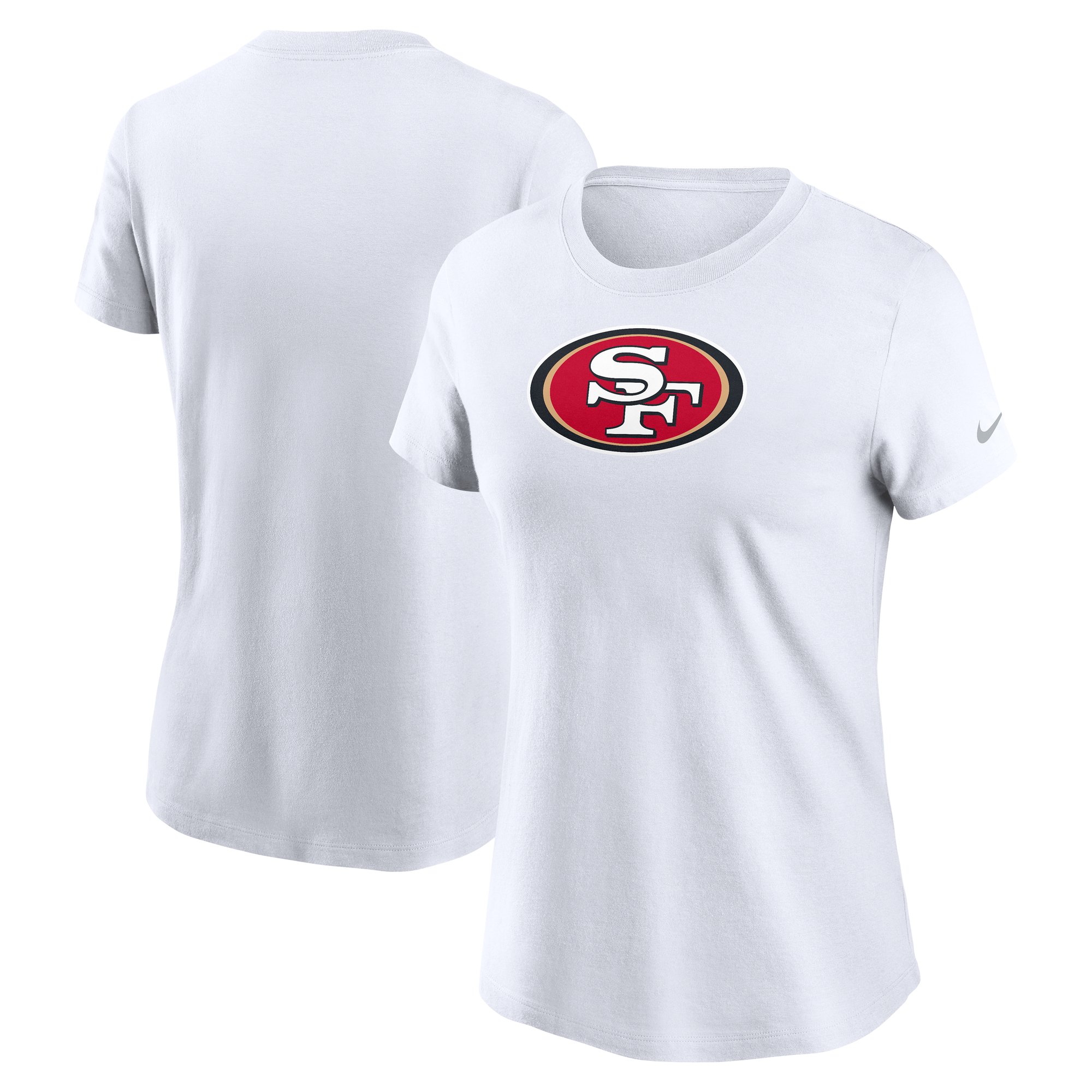 Women's Nike White San Francisco 49ers Primary Logo T-Shirt