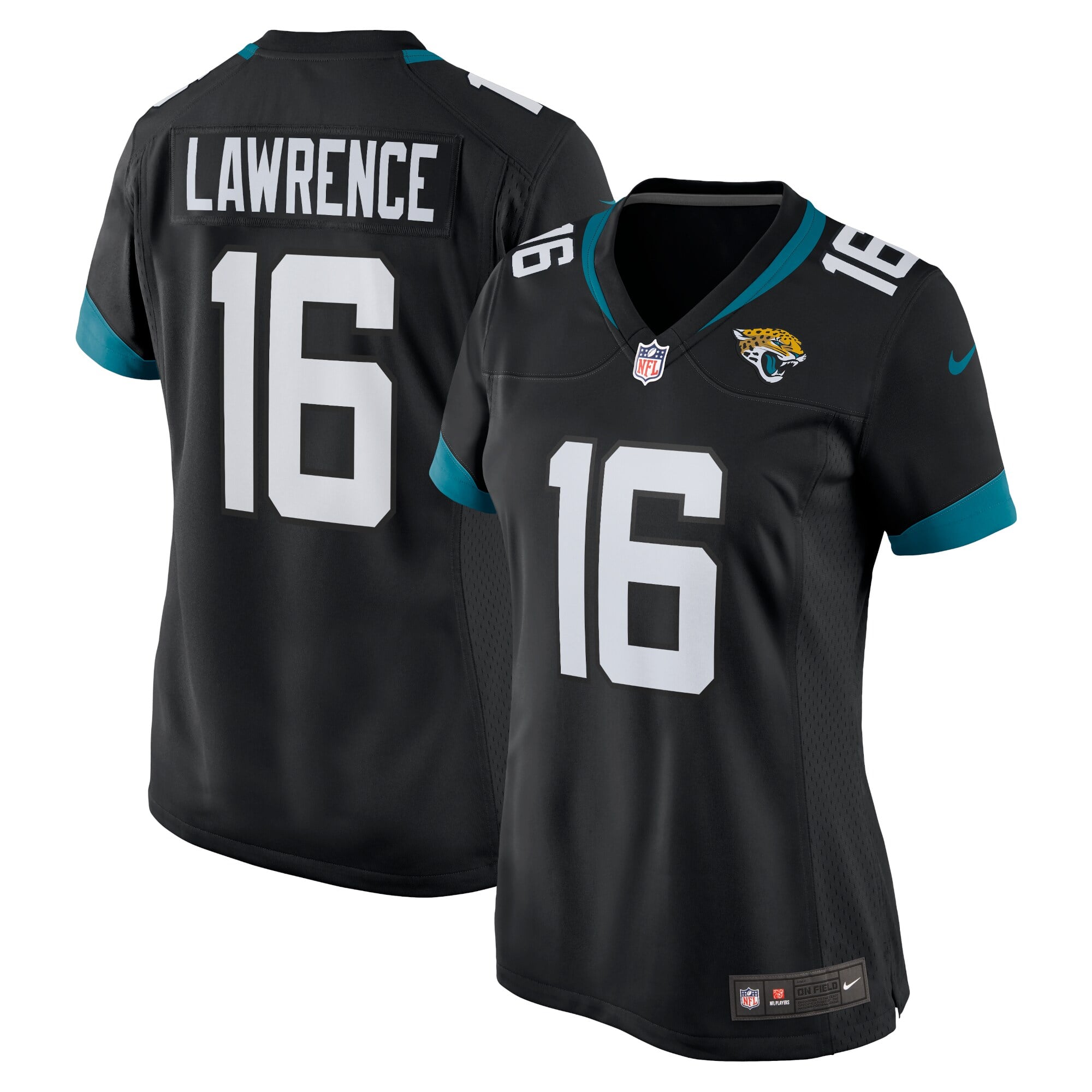 Camiseta Nike Game de la 1ª equipación del Jacksonville Jaguars - Verde azulado - Trevor Lawrence - Mujer
