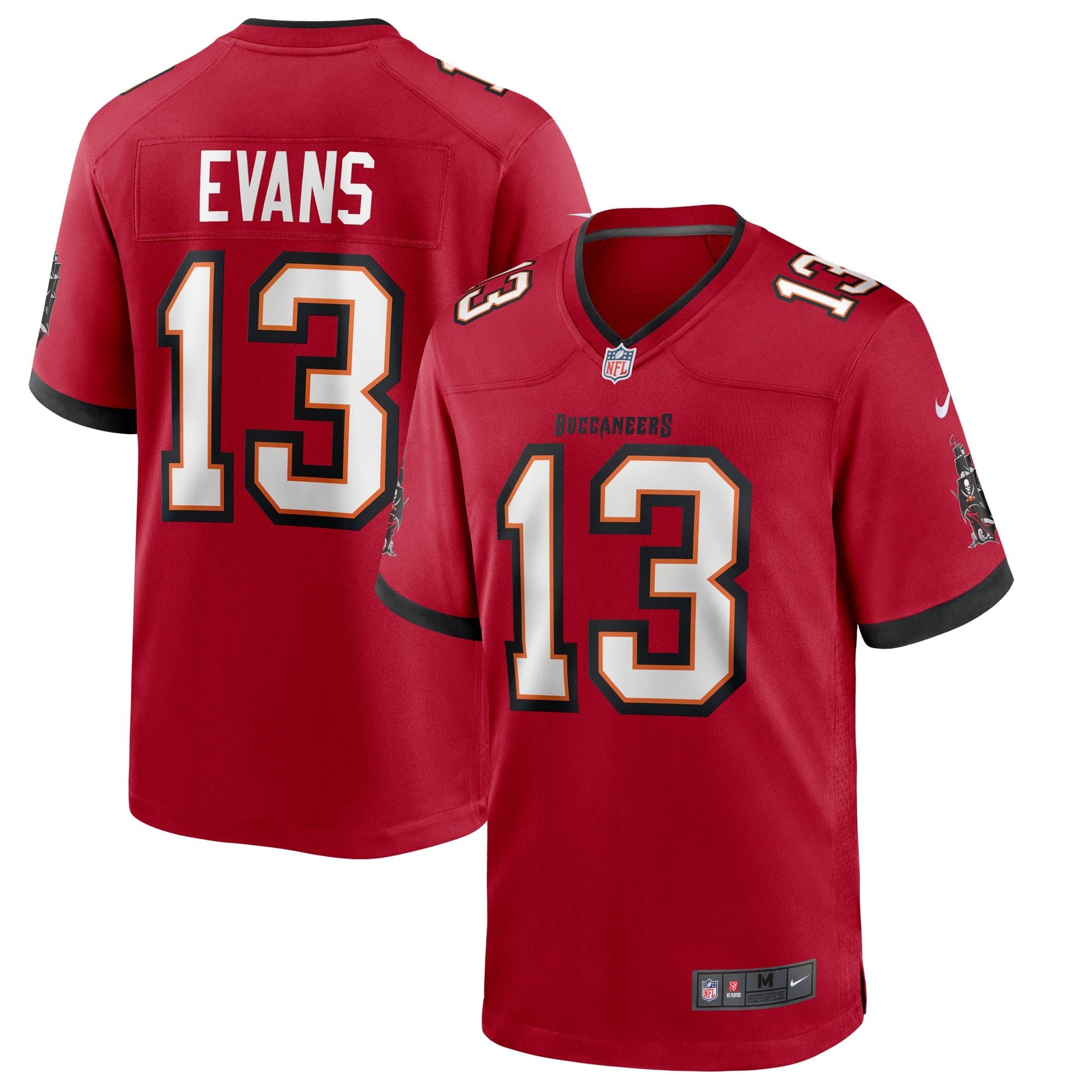 Camiseta de local Nike de los Tampa Bay Buccaneers para el partido de local de los Tampa Bay Buccaneers - Hombre EVANS