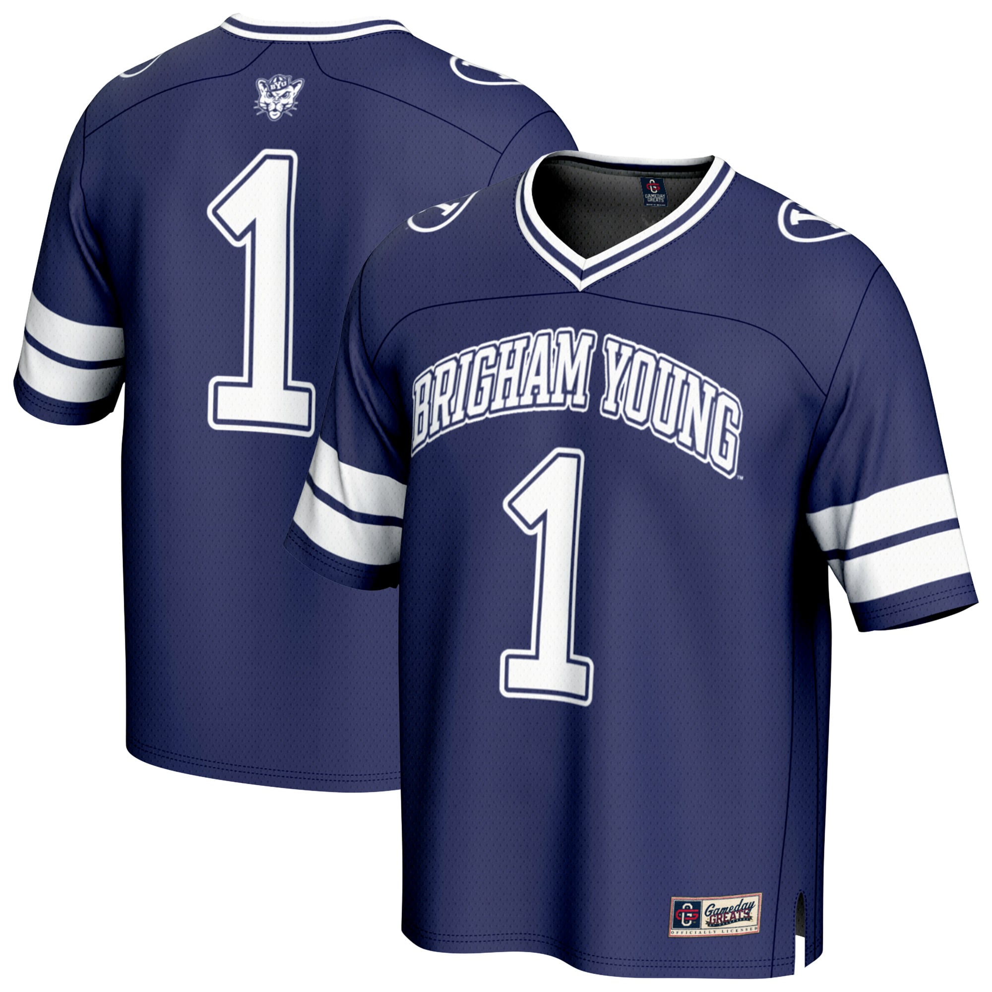 Unisex GameDay Greats #1 Navy BYU Cougars Collegiate Football Fashion Jersey