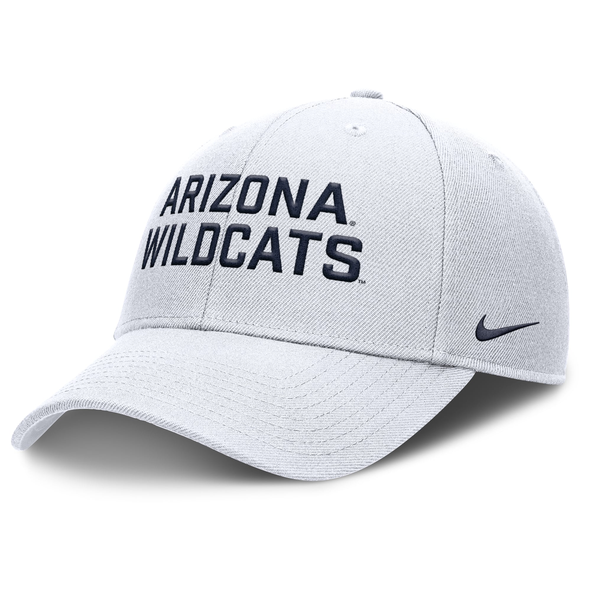 Men's Nike White Arizona Wildcats 2025 Sideline Rise Practice Adjustable Hat