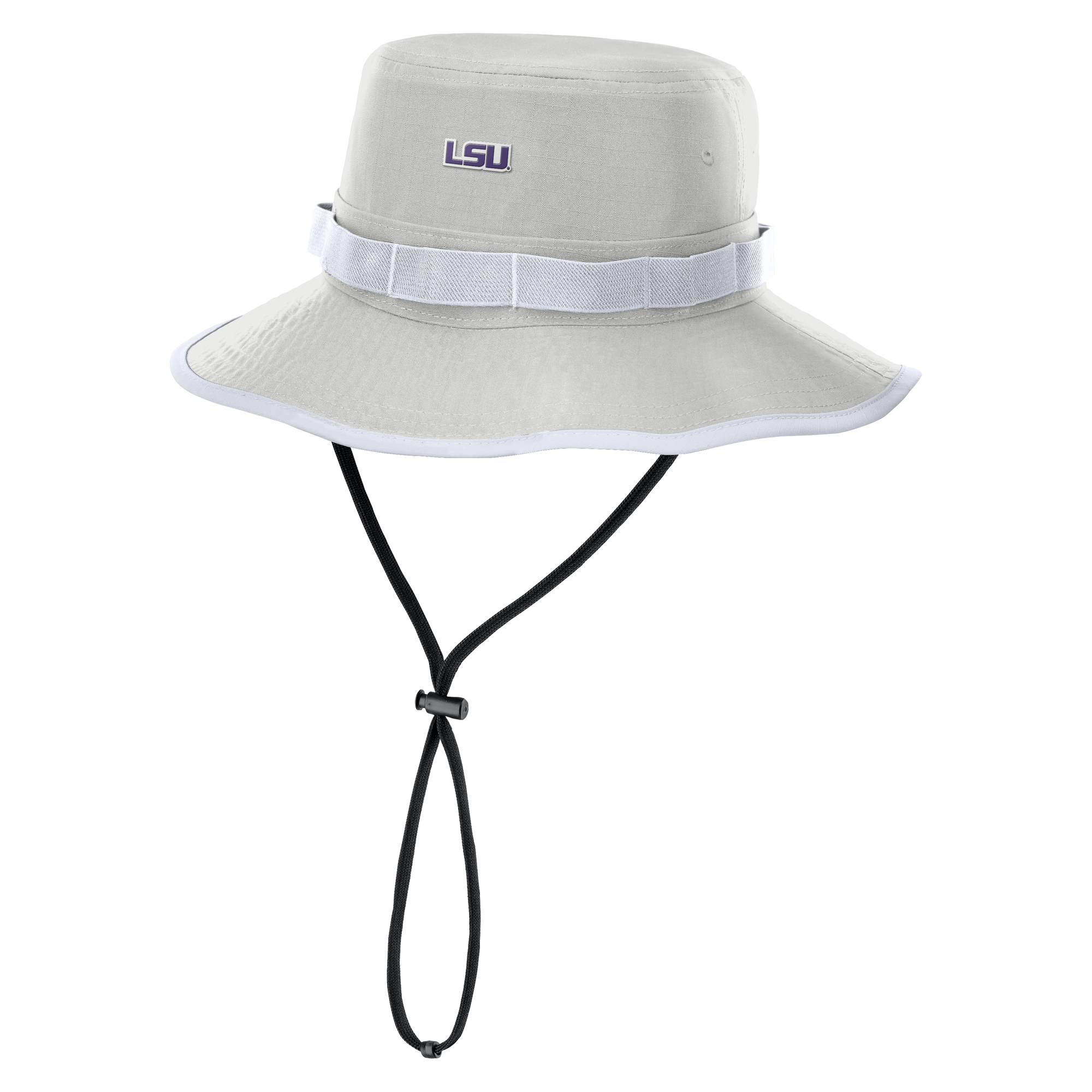 Men's Nike Gray LSU Tigers 2025 Sideline Apex Boonie Performance Bucket Hat