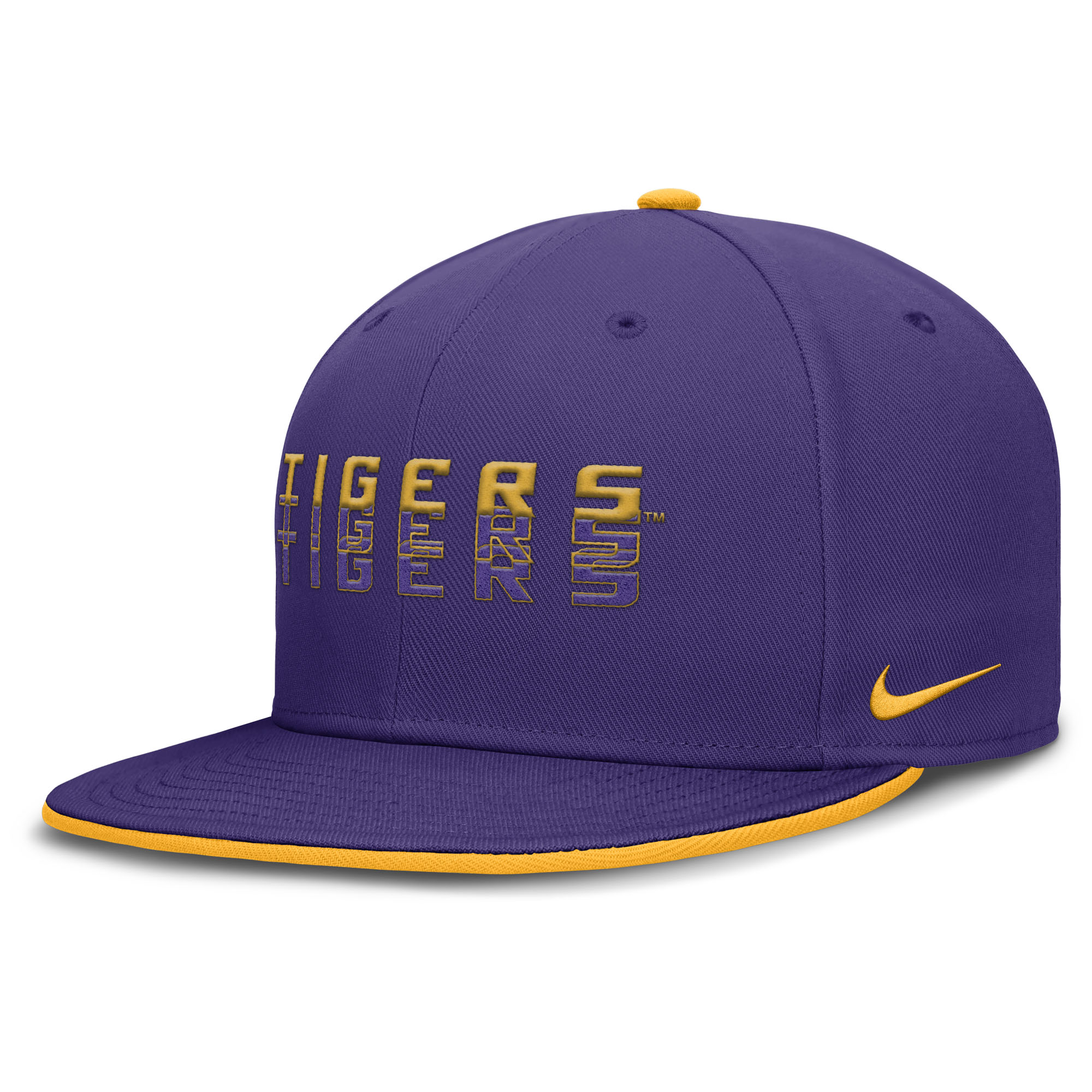 Men's Nike  Purple LSU Tigers True Primetime Performance Fitted Hat