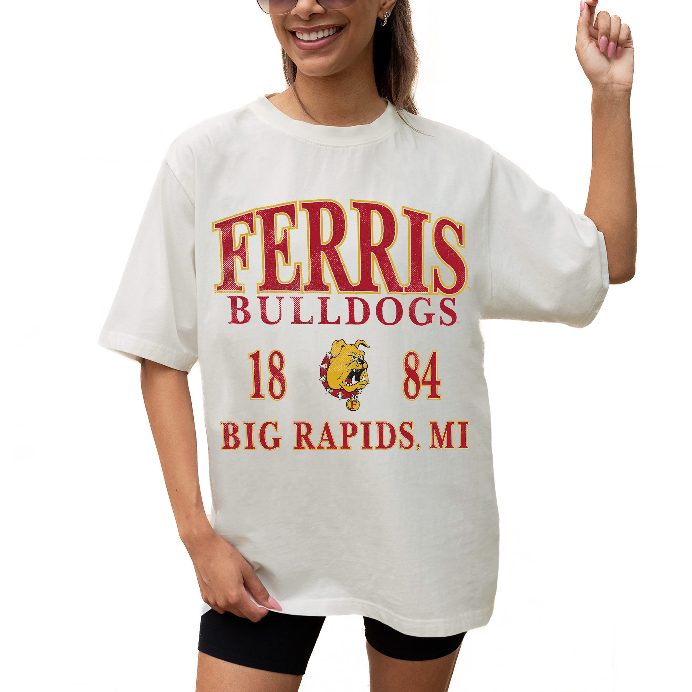 Women’s Gameday Couture Cream Ferris State Bulldogs Unity Oversized T-Shirt Women’s Gameday Couture Cream Ferris State Bulldogs Unity Oversized T-Shirt