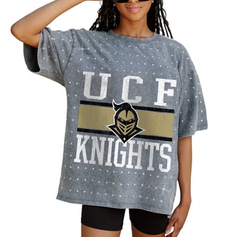 Women's Gameday Couture Gray UCF Knights On the Ball Oversized T-Shirt