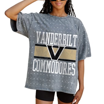 Women's Gameday Couture Gray Vanderbilt Commodores On the Ball Oversized T-Shirt