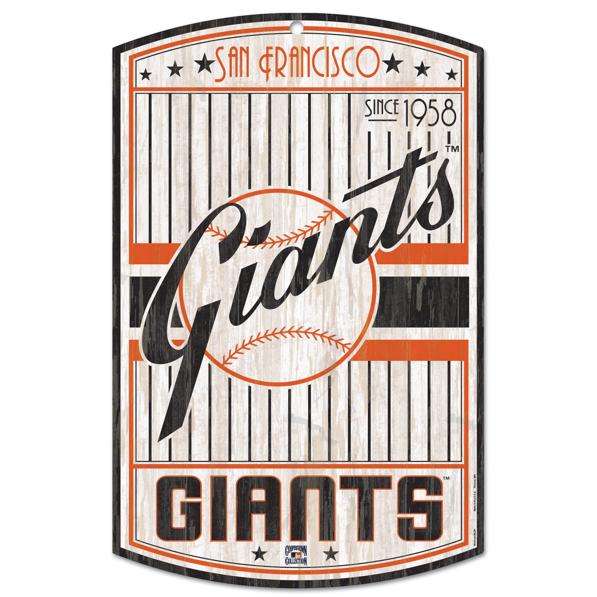 WinCraft San Francisco Giants 11'' x 17'' Wood Sign