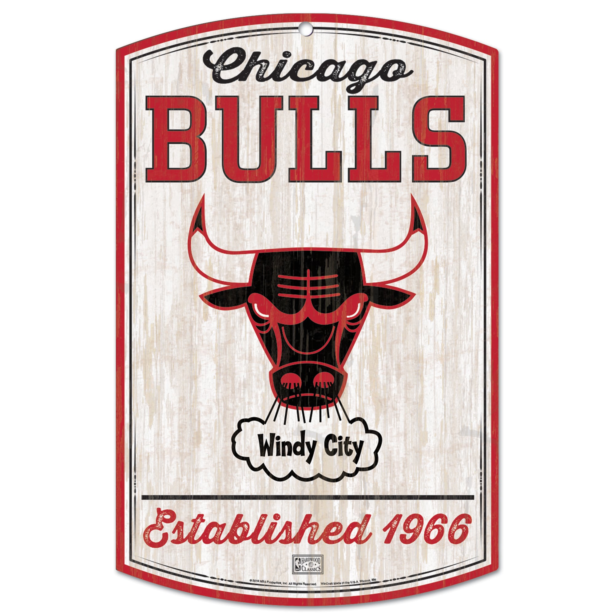 WinCraft Chicago Bulls 11'' x 17'' Wood Sign