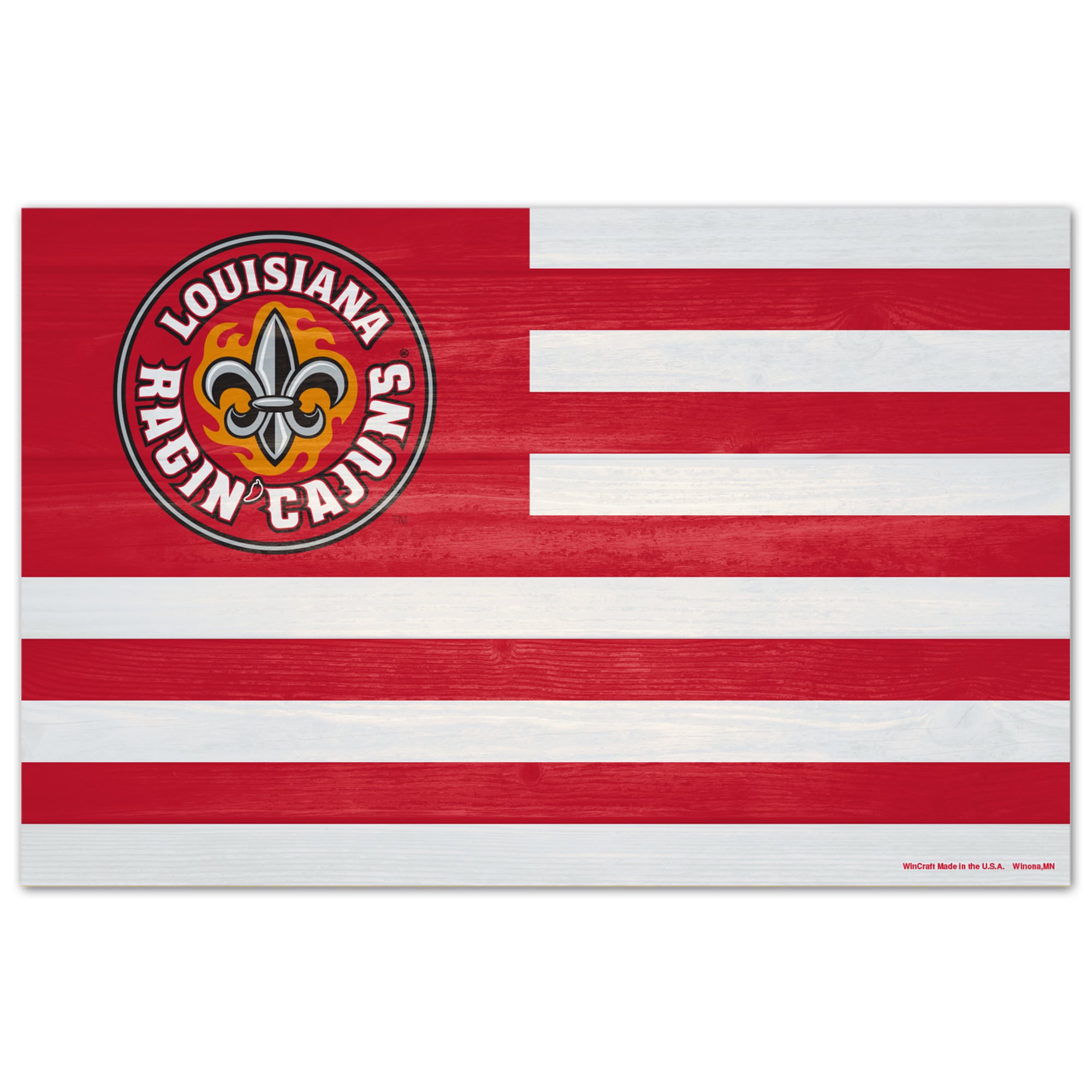 WinCraft Louisiana Ragin' Cajuns 11'' x 17'' Wood Sign