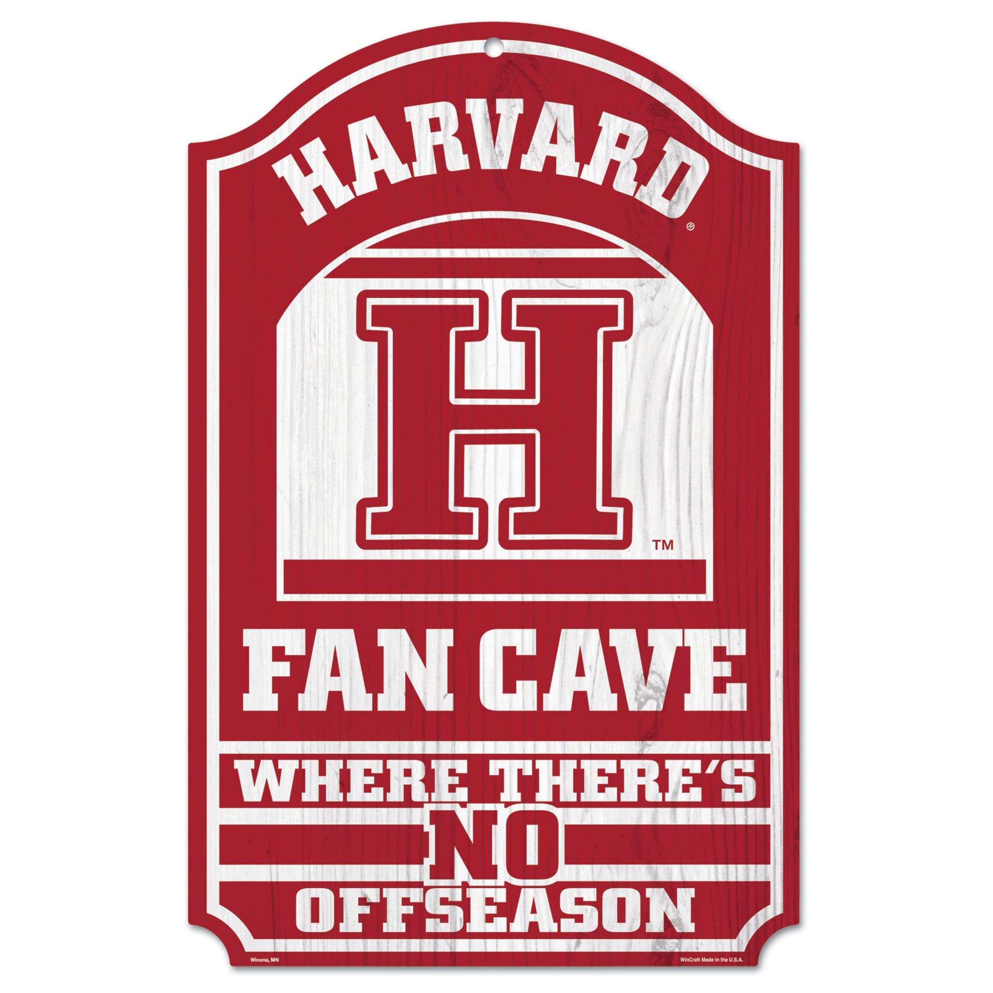 WinCraft Harvard Crimson 11'' x 17'' Wood Sign