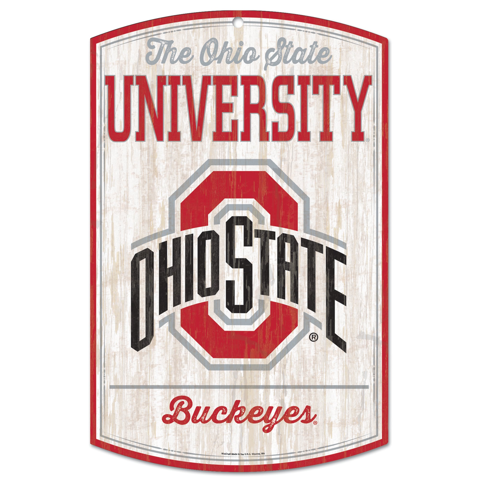 WinCraft Ohio State Buckeyes 11'' x 17'' Wood Sign