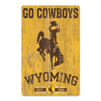 WinCraft Wyoming Cowboys 11'' x 17'' Wood Sign