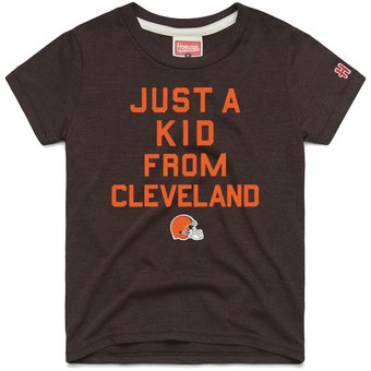 Youth Homage Brown Cleveland Browns Just a Kid Tri-Blend T-Shirt