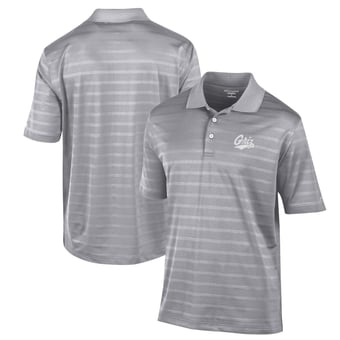 Men's Champion Gray Montana Grizzlies Textured Solid Polo